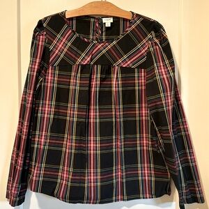 J Crew Factory cotton plaid shirt